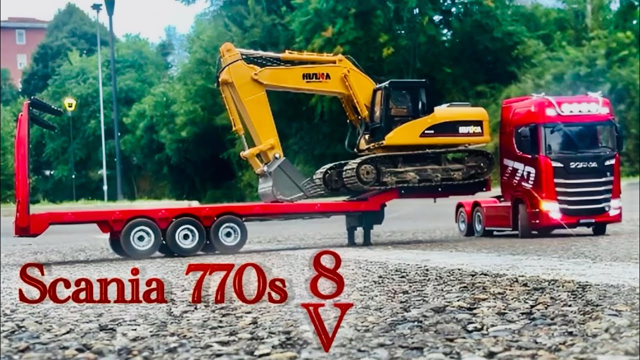 Scania 770s v8 Transport heavy equipment #rc #rctruck #fyp