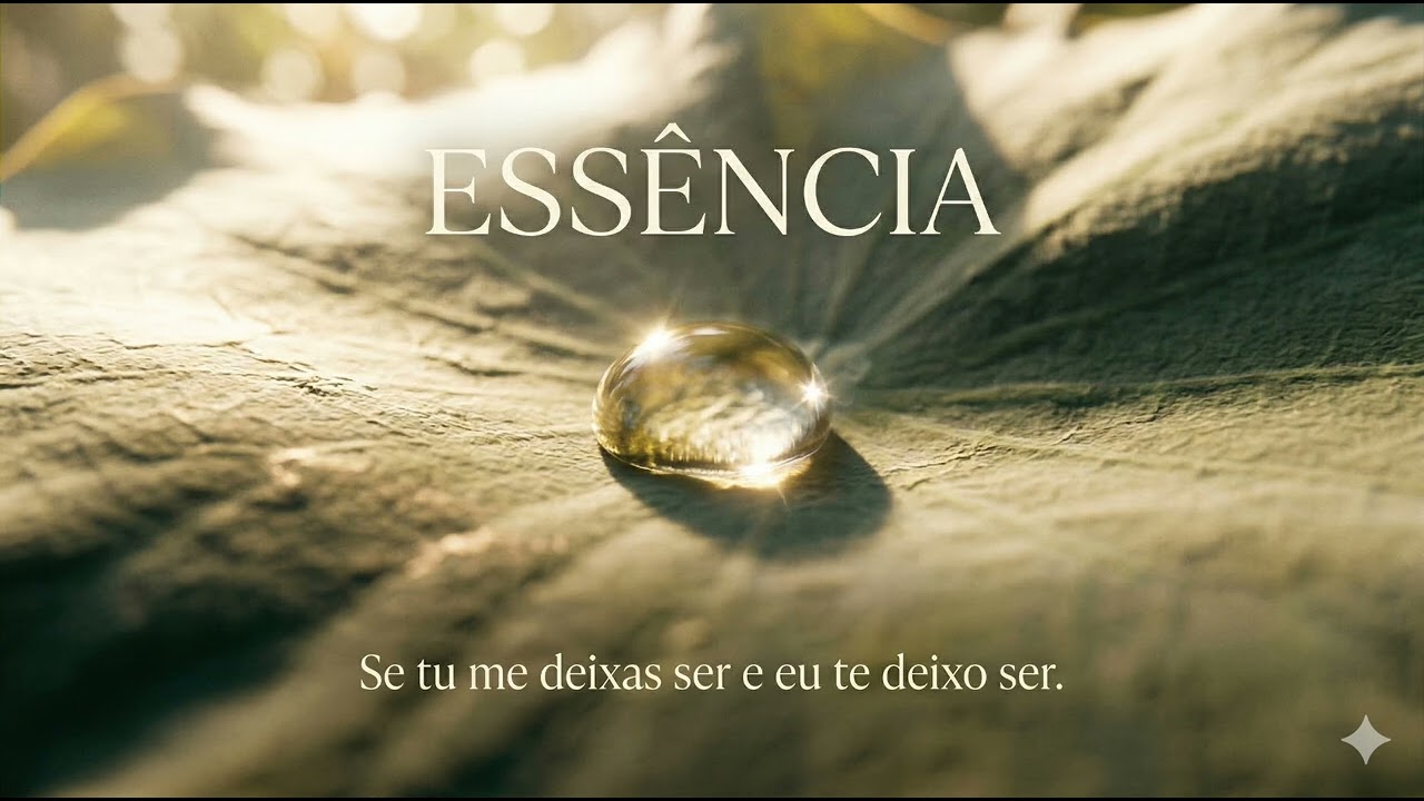 Essência. Se tu me deixas ser e eu te deixo ser.