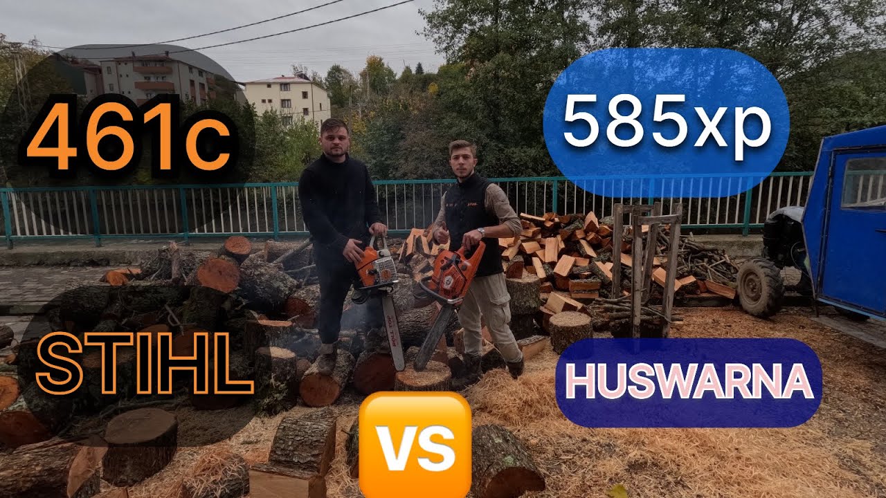 HUSQVARNA 585 &STIHL 461 TAMİRAT VE KESİM /HUSQVARNA 585 STIHL 461 REPAIR AND CUTTING