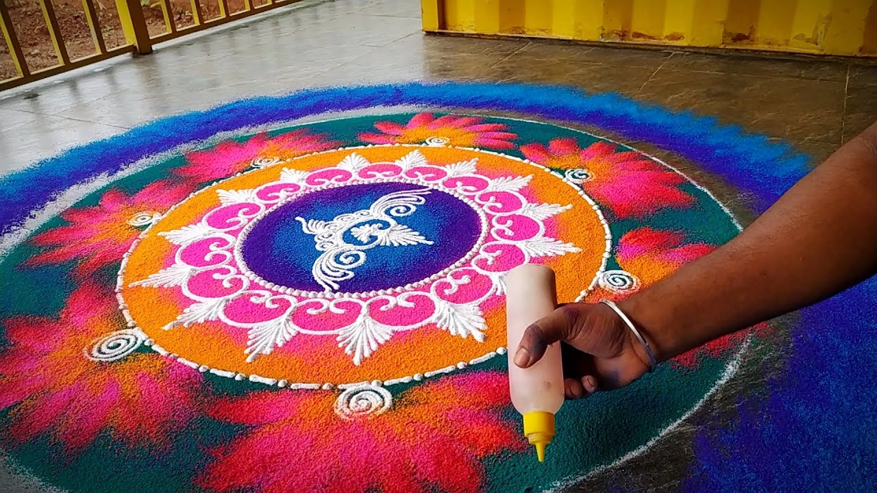 Diwali Special Big Rangoli design 💞 Sanskar Bharti Rangoli design ♥️