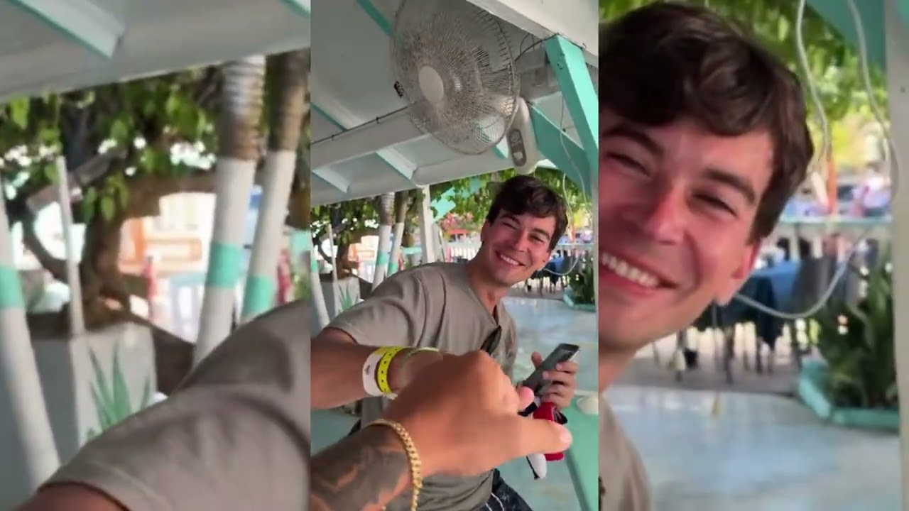 Braz faz uma viagem com a família para o Caribe 