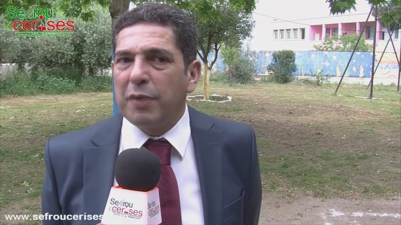 وزير التربية الوطنية  والسيد عامل اقليم صفرو السيد عمر بنجلون  في رحاب المؤسسات التربوية  بصفرو