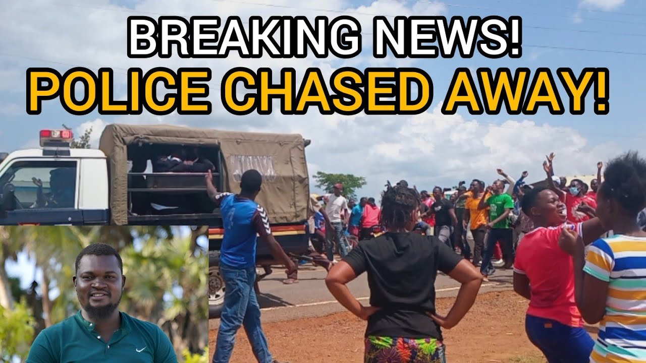 CHAOS! POLICE CHASED AWAY BY ANGRY GENZ FROM ACCESSING ALBERT OJWANG 😲