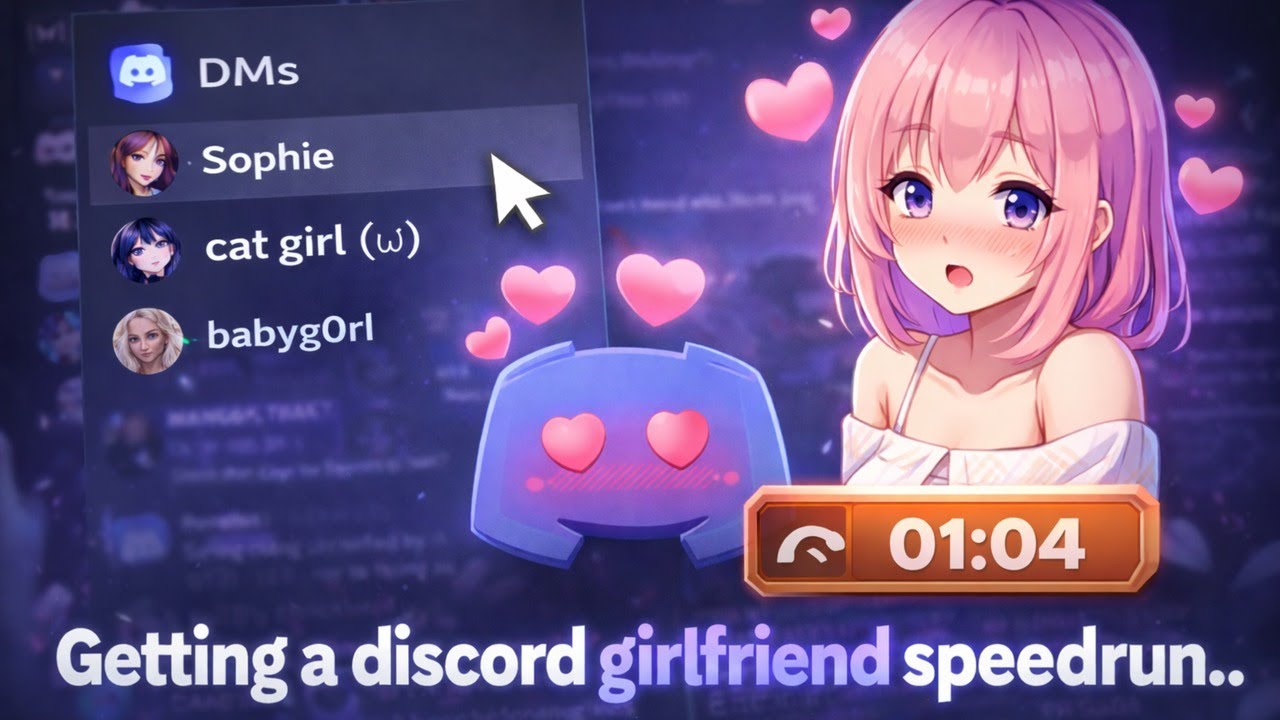 Getting a discord girlfriend speedrun..