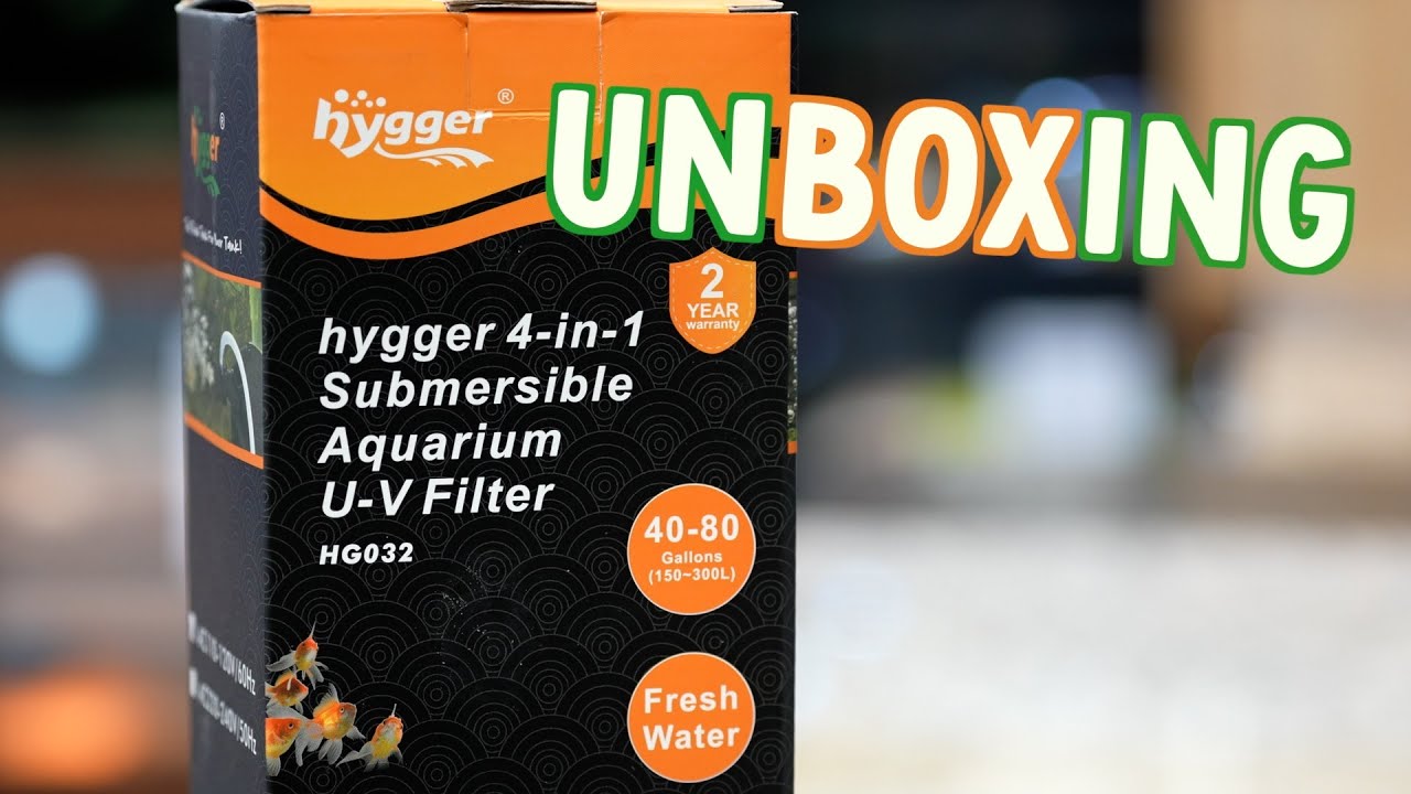 HYGGER 4-IN-1 SUBMERSIBLE AQUARIUM U-V FILTER REVIEW & UNBOXING