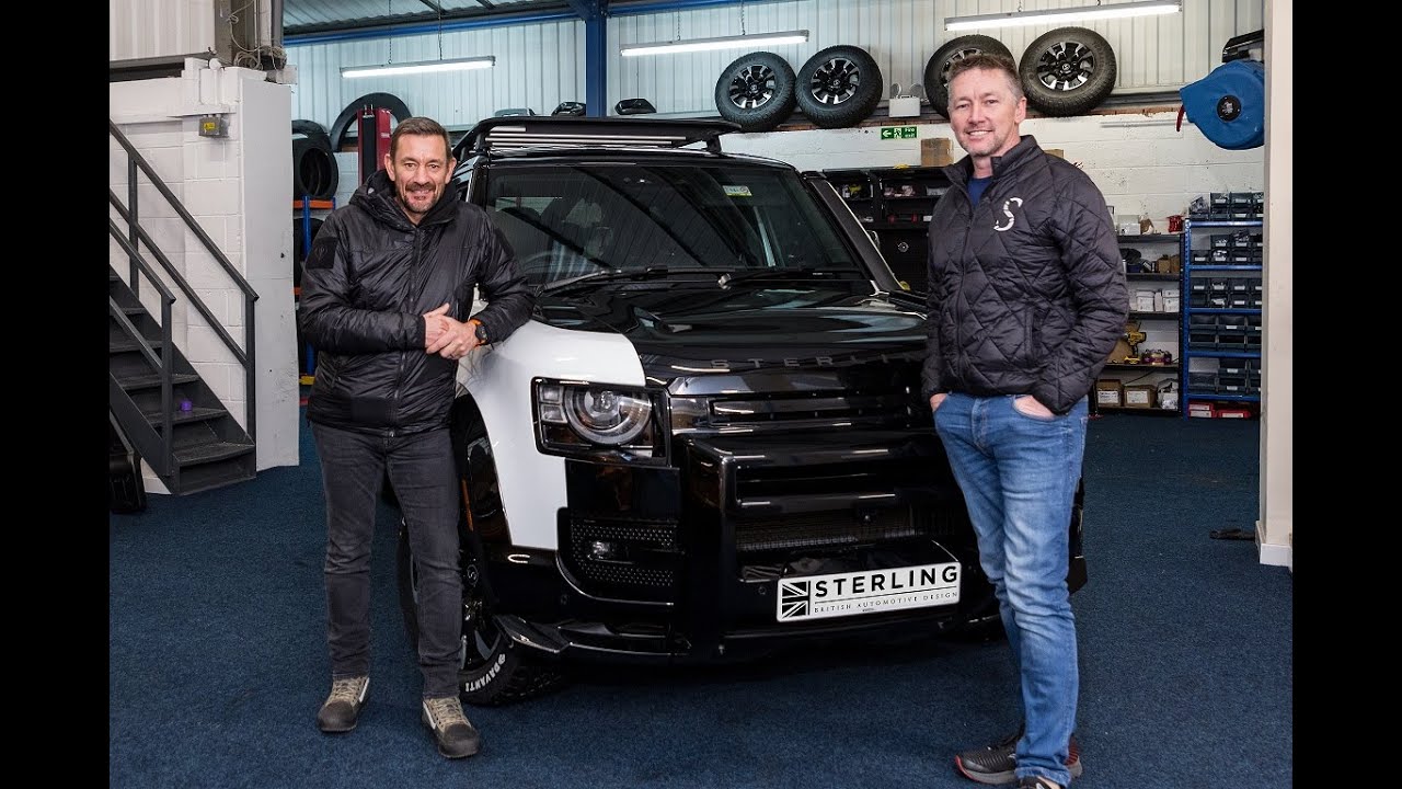 Ollie Ollerton visits Sterling Automotive Design #ollieollerton #defender #newdefender