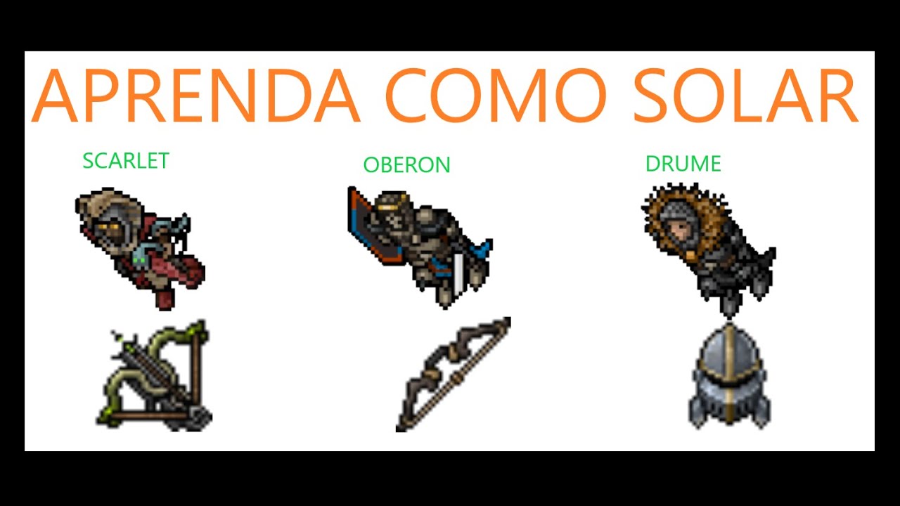 Como solar BOSSES - SCARLET / OBERON / DRUME - Royal Paladin (RP level 250+)  MANGA JOGA (Tibia)