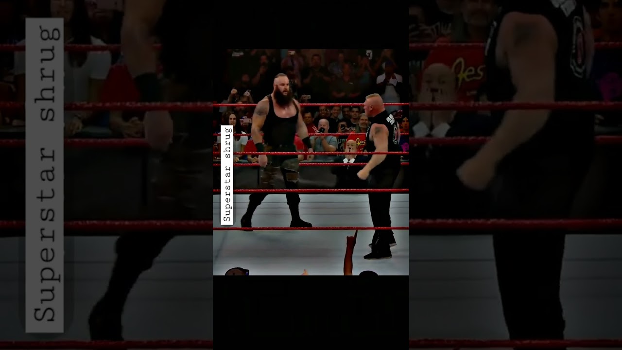 Brock vs brown stroman...#superstarshrug moment