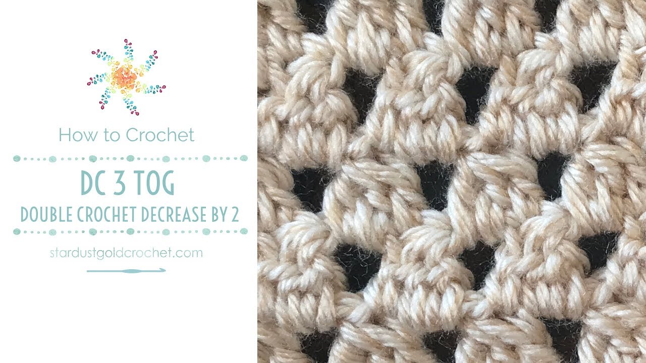 Double Crochet 3 Together (dc3tog)  | Learn to Crochet | Stitch Explorer Saturdays