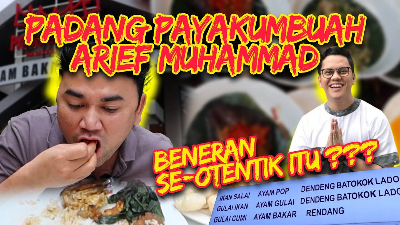 NASI PADANG PAYAKUMBUAH ARIEF MUHAMMAD PANTES RAME TERUS🔥INI RAHASIANYA #ariefmuhammad #nasipadang