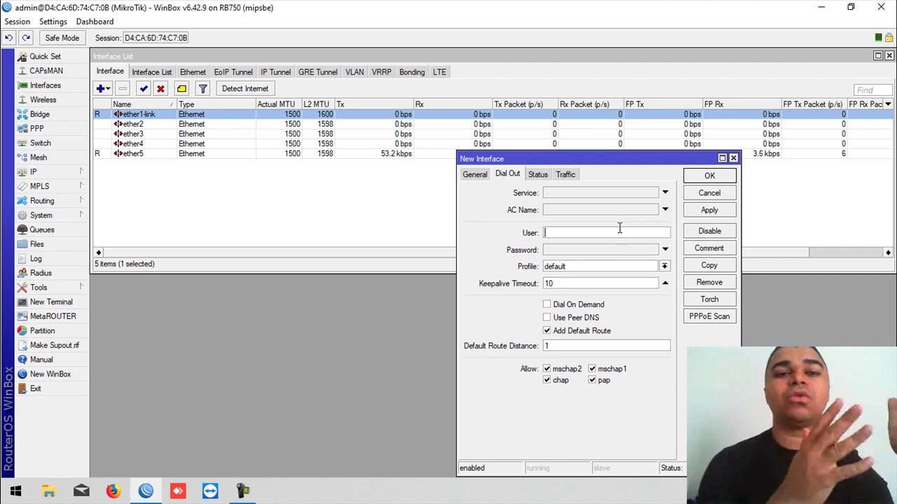 Conectando link via PPPoE no Mikrotik