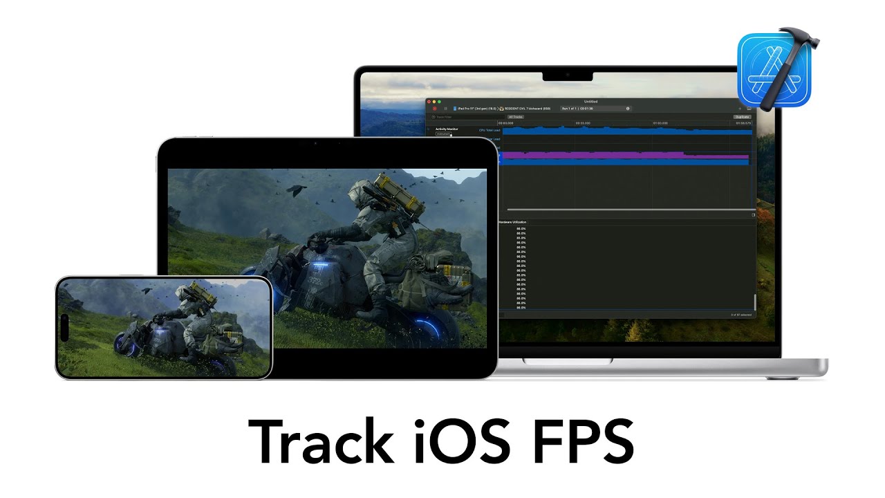 Отслеживайте данные FPS, CPU, GPU и памяти iPhone и iPad с помощью инструментов XCODE