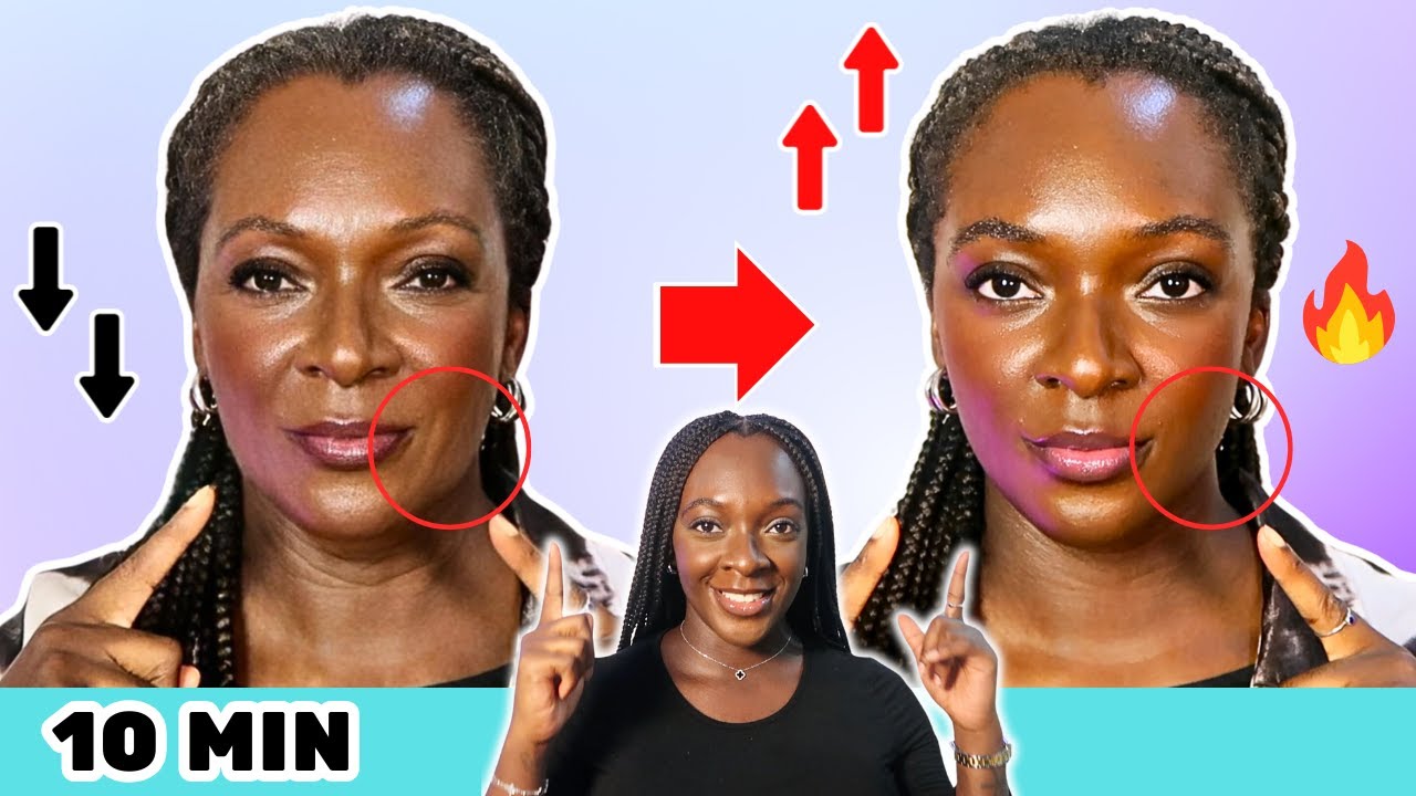 Adieu les joues tombantes ! Yoga du visage simple pour double menton, bajoues et relâchement cutané