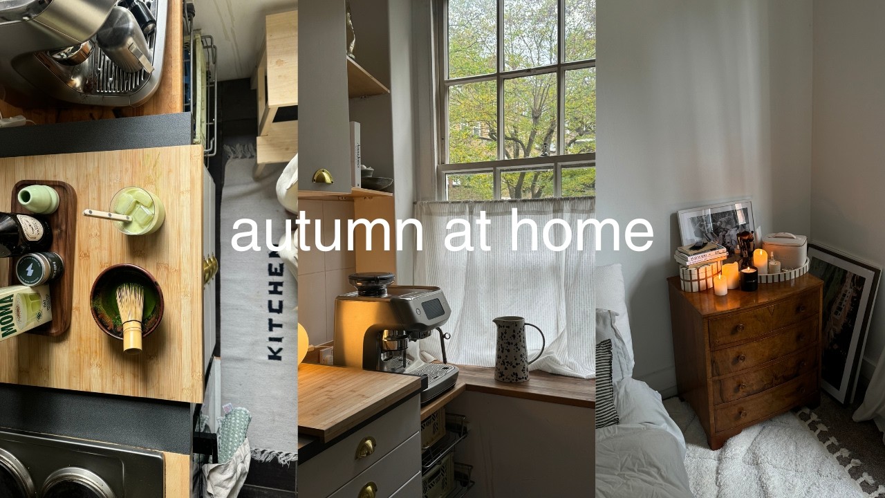 a cosy autumn day at home