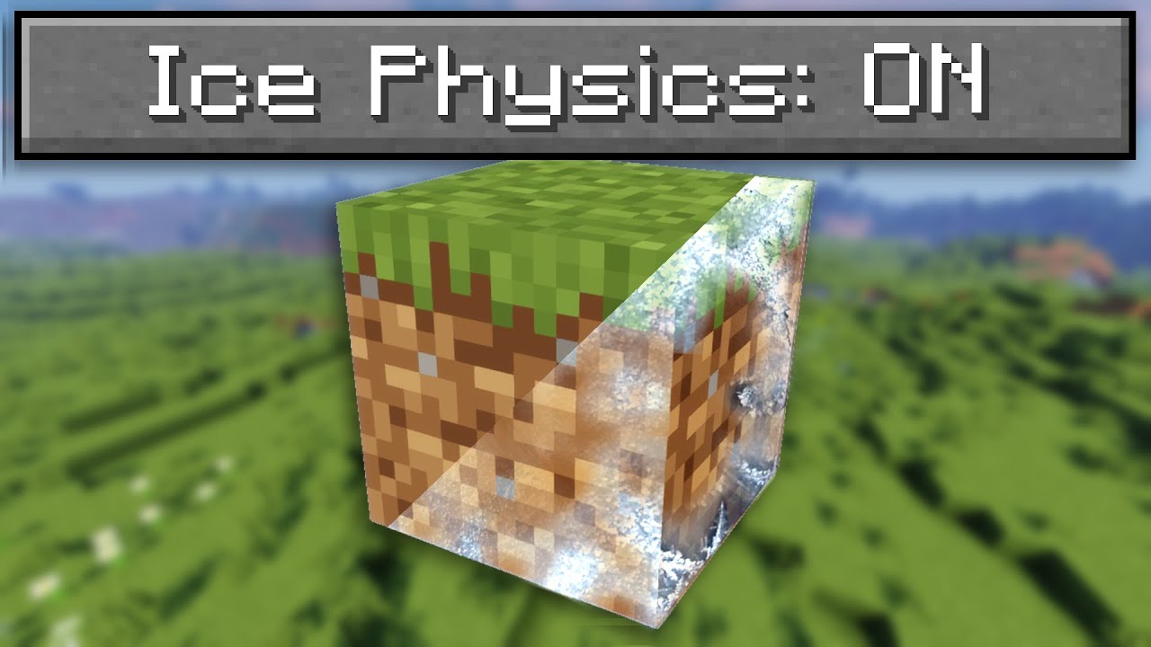 I made every block extremely slippery in Minecraft...