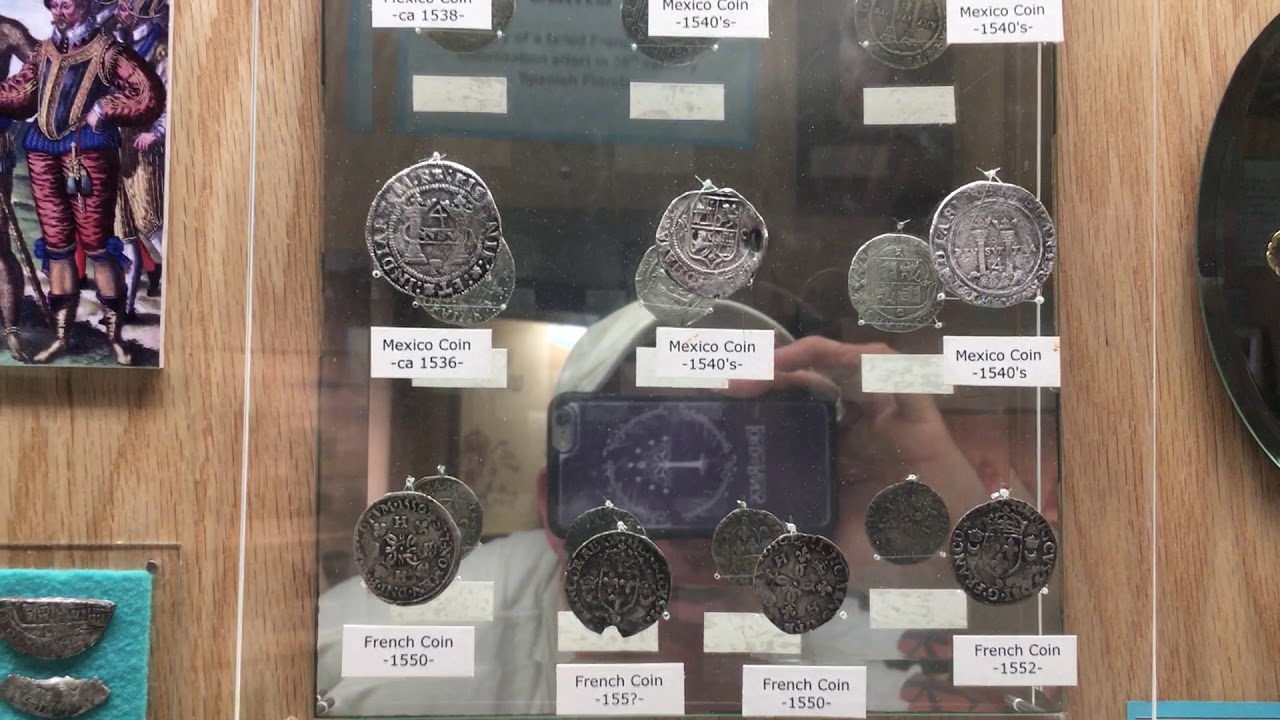 SILVER STACKING- 1715 SPANISH GALLEON FLORIDA SHIPWRECK SILVER AND GOLD AT MCLARTY MUSEUM GOLD COAST