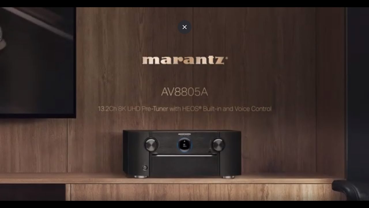THE MARANTZ AV8805A 13.2 CHANNEL 8K UHD PRE-AMPLIFIER