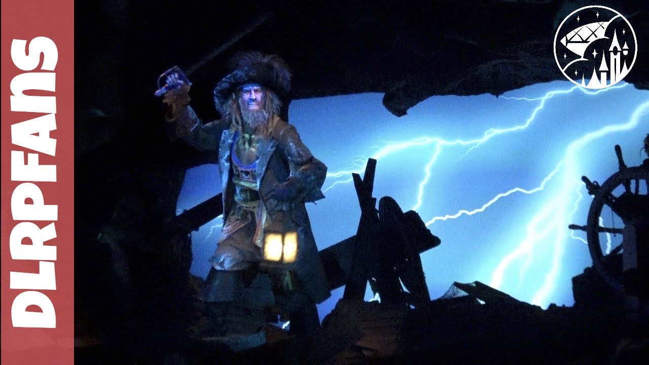 Pirates of the Caribbean Onride with Jack Sparrow and Barbossa at Disneyland Paris