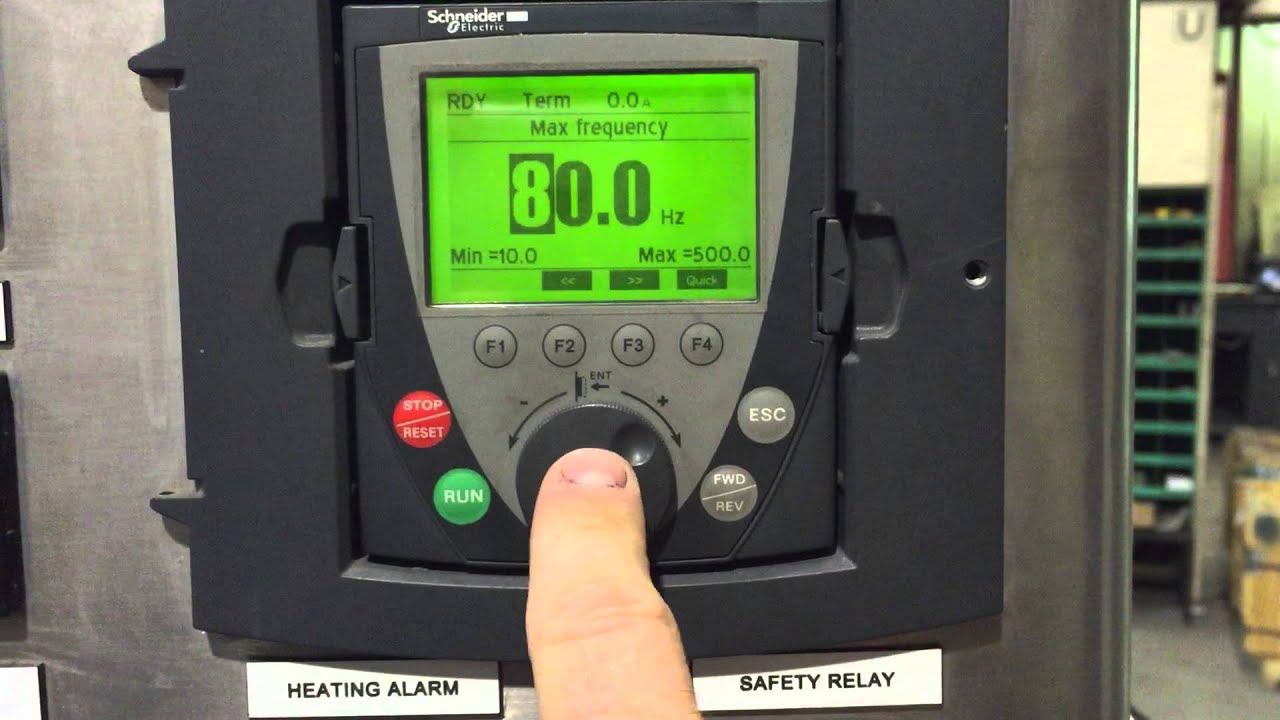 Maximum Speed change on Schneider ATV71