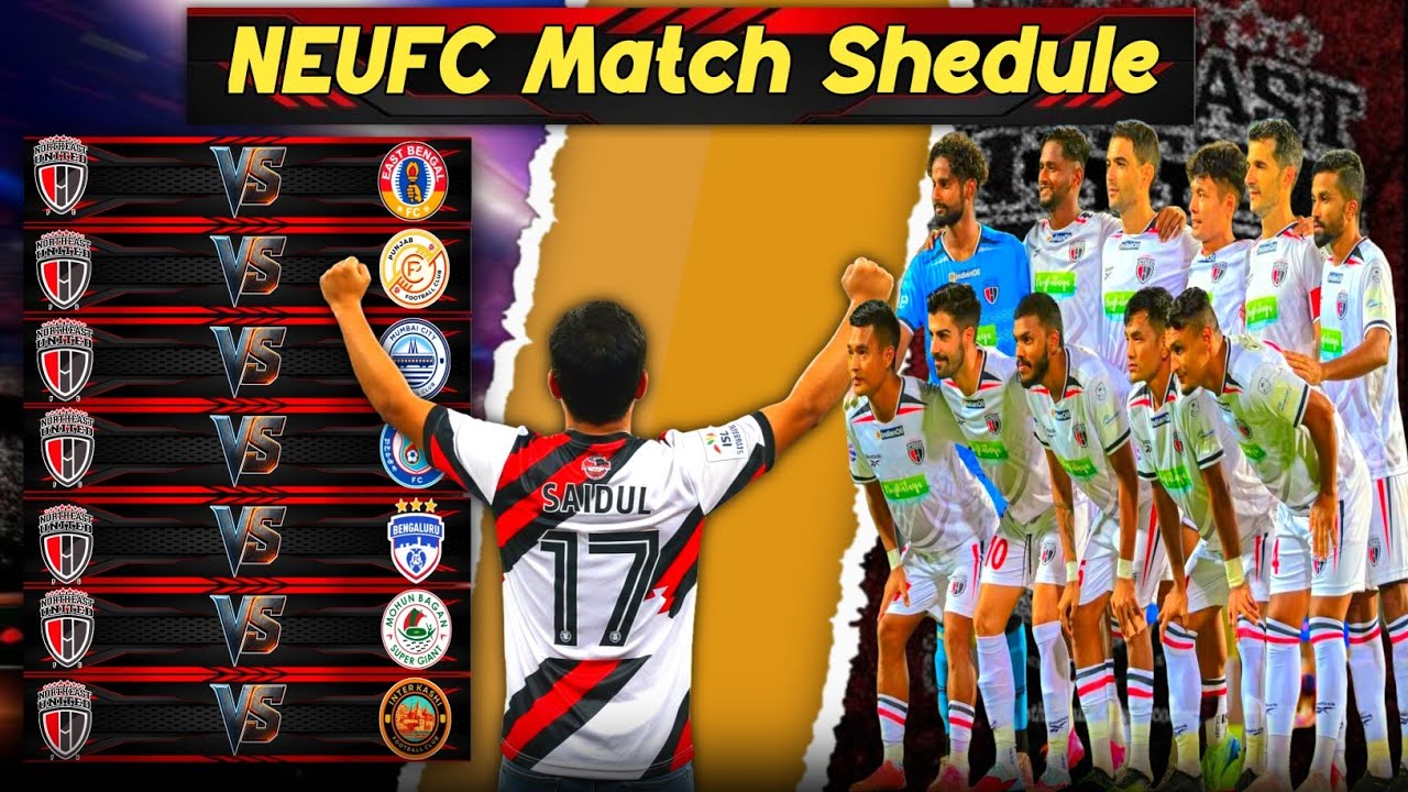 🔴 Northeast United FC All Matches ISL2025-26 Shedule #saidulsports17 #northeastunitedfc #isl2026 