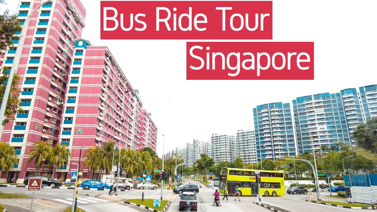 [4K] 🇸🇬 Singapore Bus Ride Tour from Hougang Central to Changi | Singapore 2021