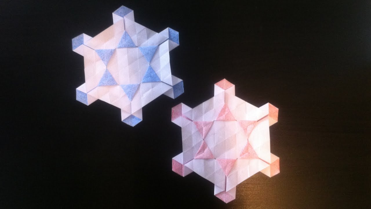 Origami Tessellation Tutorial – David's Snowflake