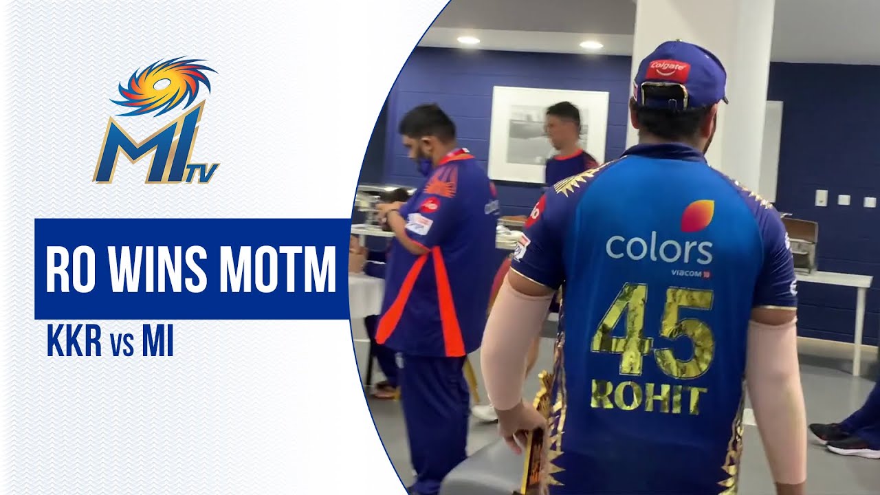 Rohit with the KKR vs MI Man of the Match | रोहित जीते मैन ऑफ द मैच | Dream11 IPL 2020