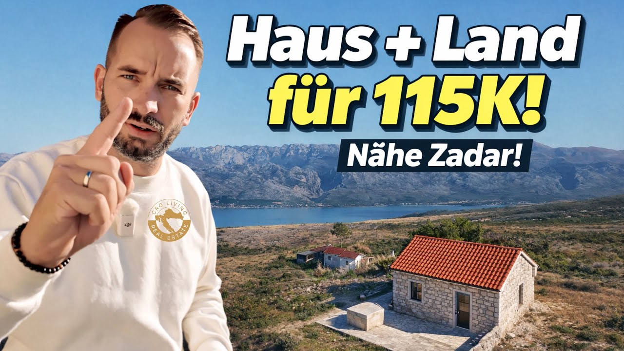 Kleines Steinhaus nahe Zadar 🇭🇷 | 32 m² Haus auf 760 m²