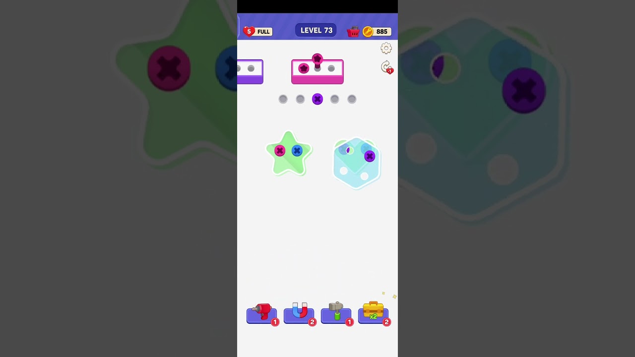 Unscrew it Level 73 Walkthrough Solution