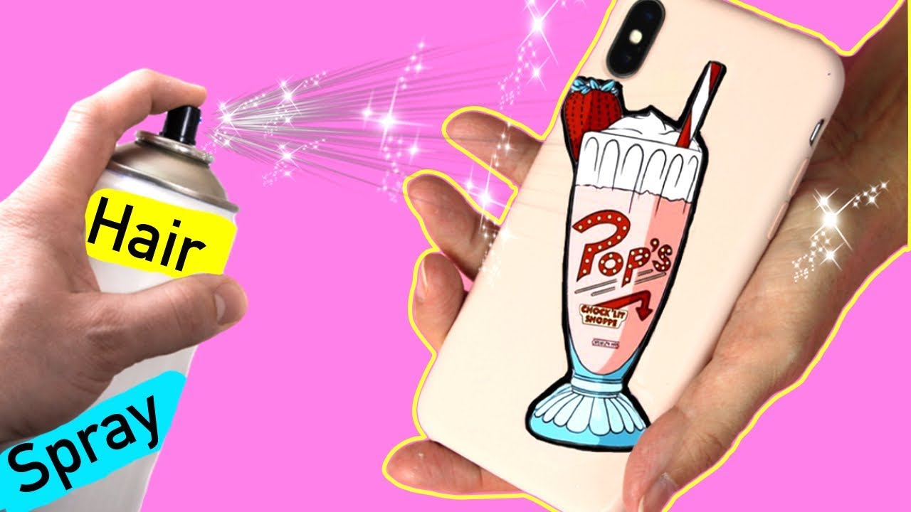 RENEW your iPhone Case with 2 ingredients:  paper and hair setting spray. Riverdale Crafts