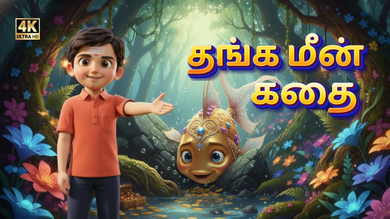 இரு நண்பர்களும்👬, ஒரு தங்க மீனும்🐟 Animationtamilmovie/ animationtamilshortfilm/ tamilkidsvideos