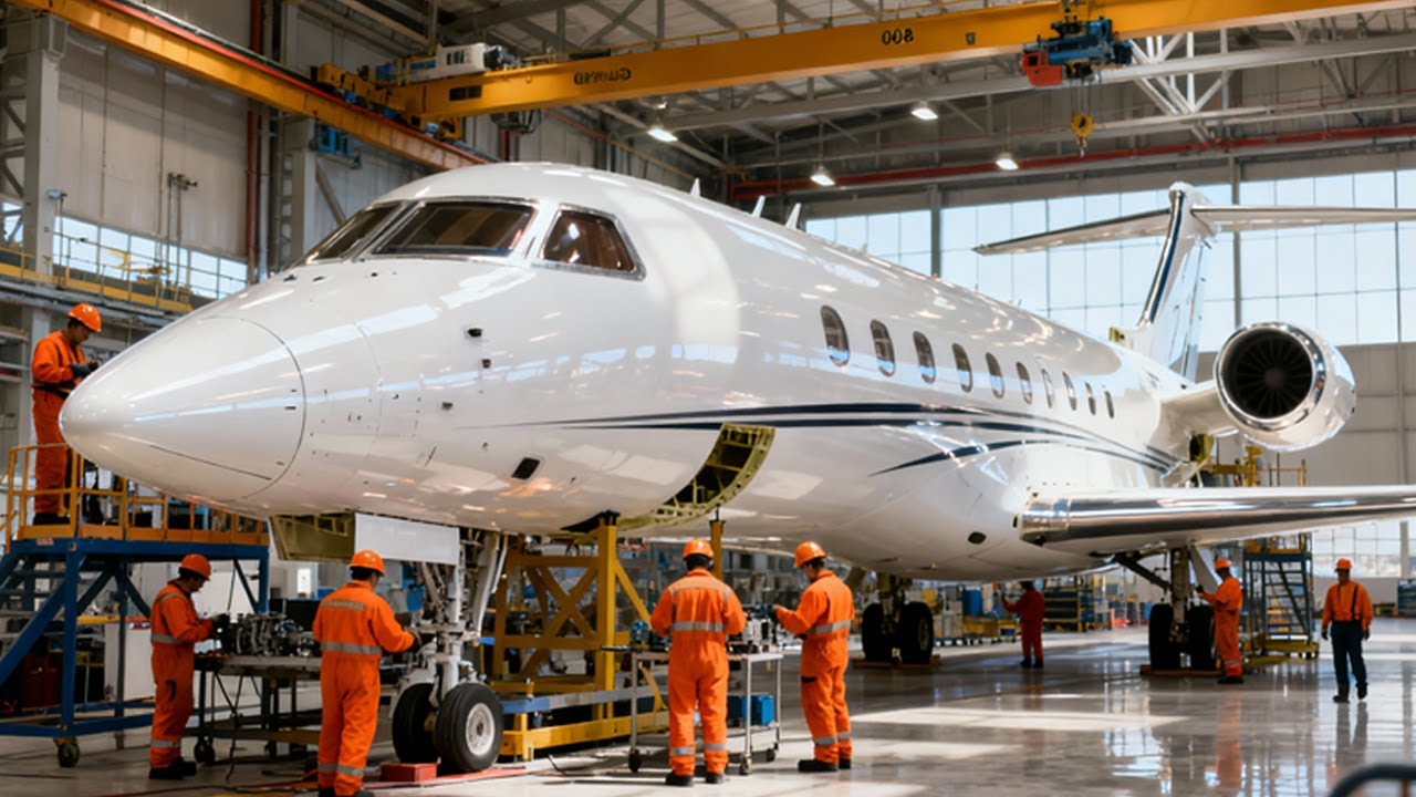 Inside the Gulfstream G800 Factory – How the World’s Most Advanced Business Jet Is Hand-Built