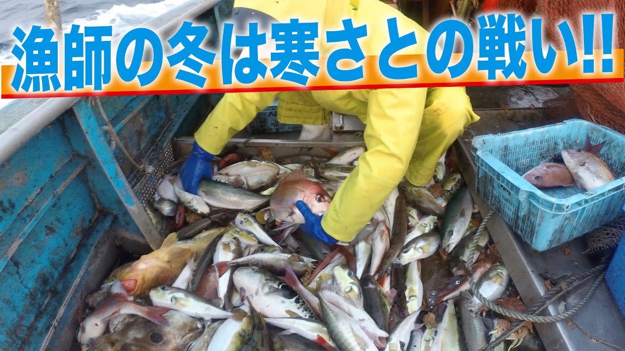 【底引網漁】極寒...真冬の海は寒すぎです...