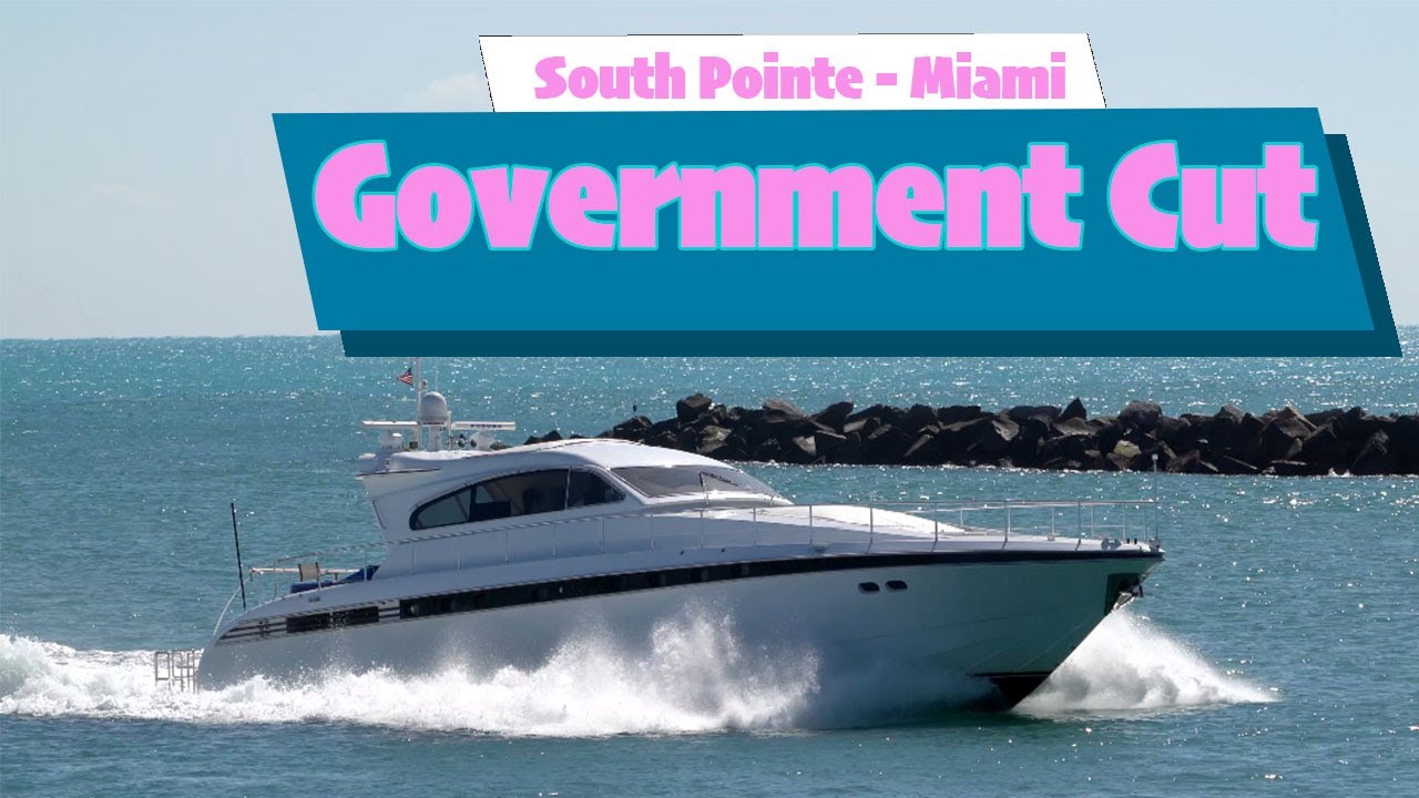 Boats at Government Cut in Miami