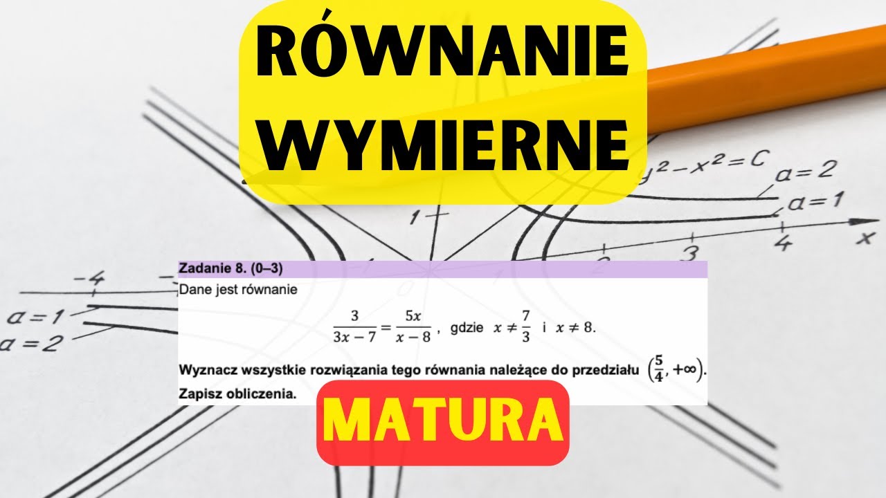 Rozwiązanie Równania WYMIERNEGO #matura #matematyka