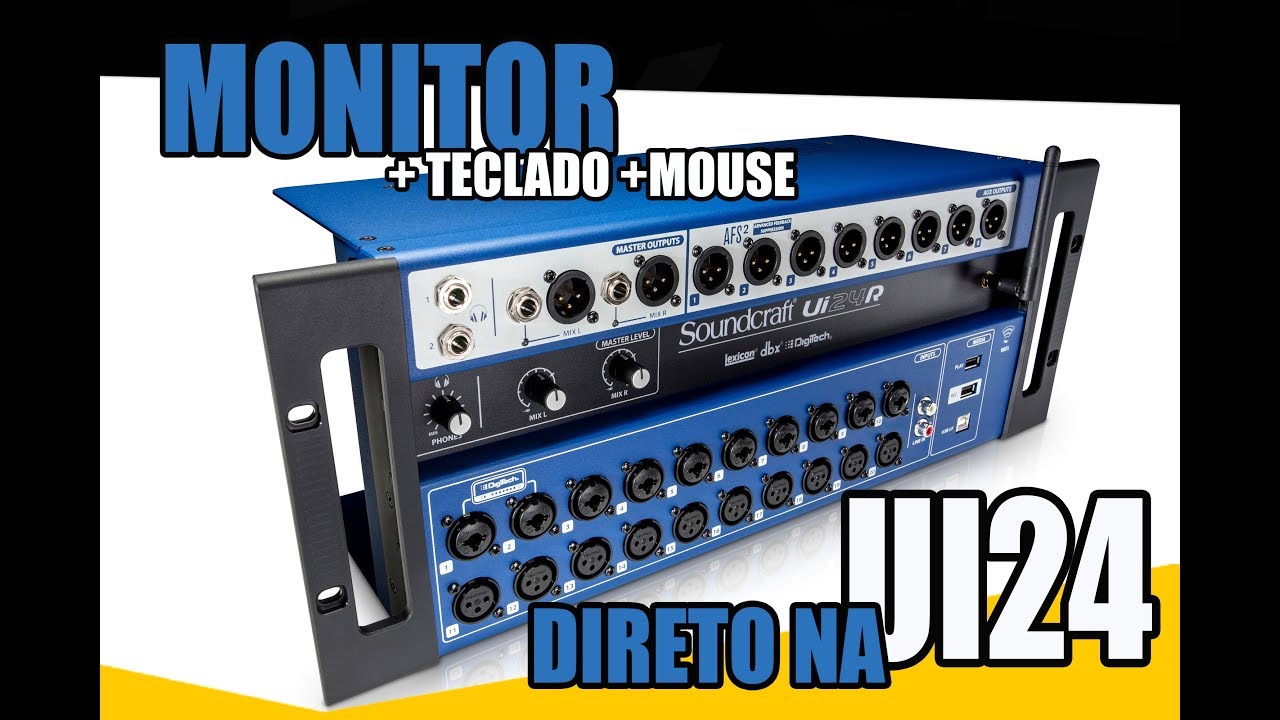 Ligando, Monitor + Teclado e Mouse, direto na Ui24.