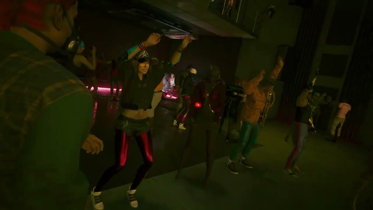 Cyberpunk 2077 V Dancing At Riot Club