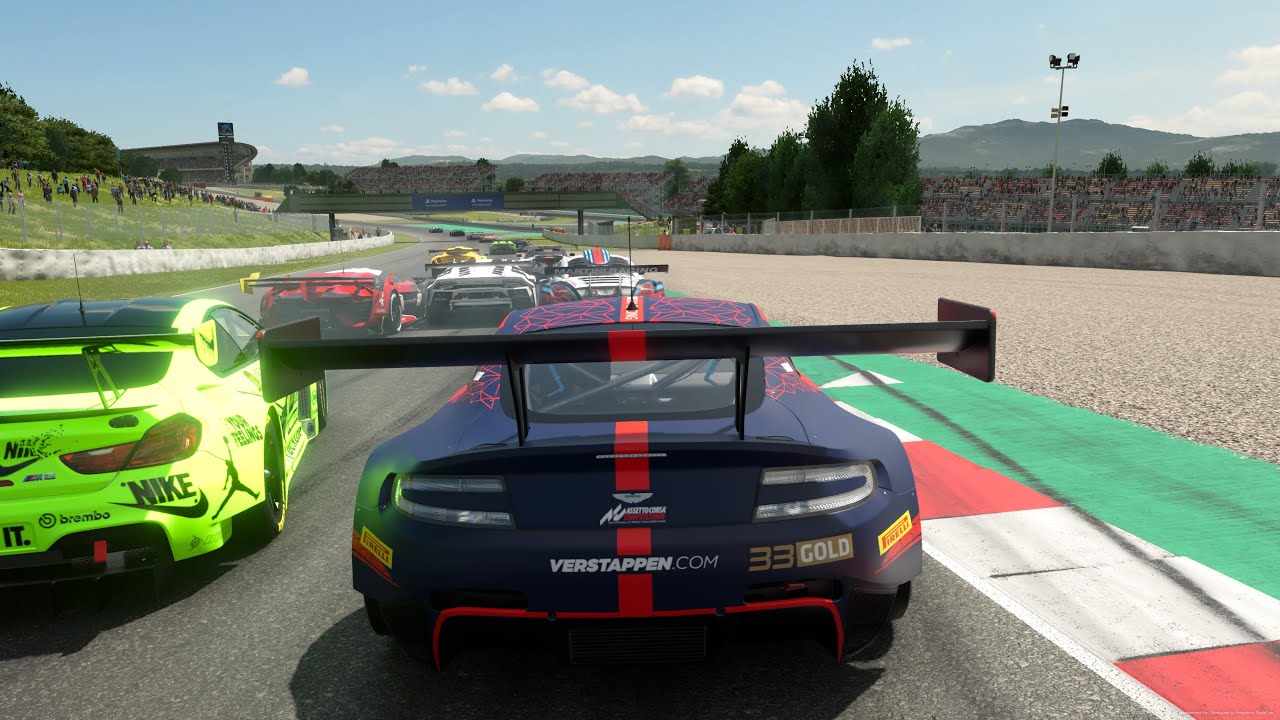 GT7|Daily Race B|Circuit de Barcelona-Catalunya GP Layout No Chicane|Aston Martin V12 Vantage GT3