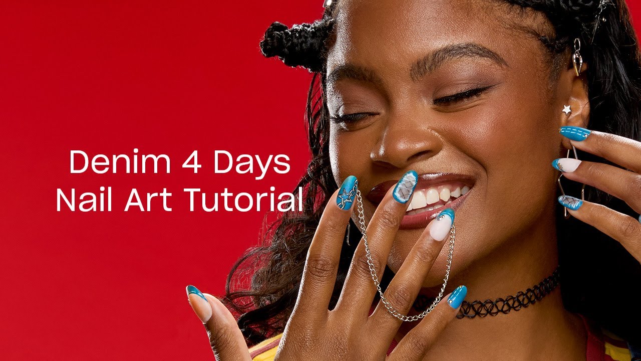 Denim-Inspired Nail Tutorial