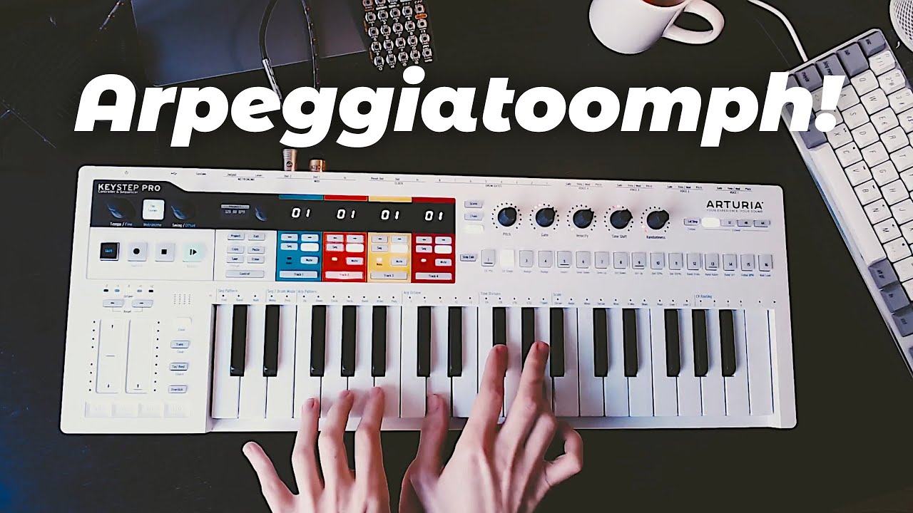 Arturia KeyStep Pro - Piano Arpeggio Jamming (no speaking)