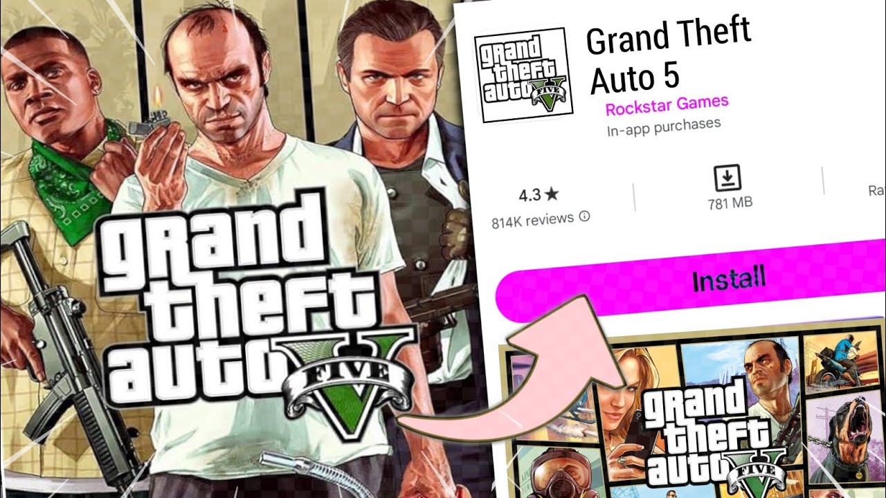 Playing Sasta Gta 5 Games From Play Store 😅!!