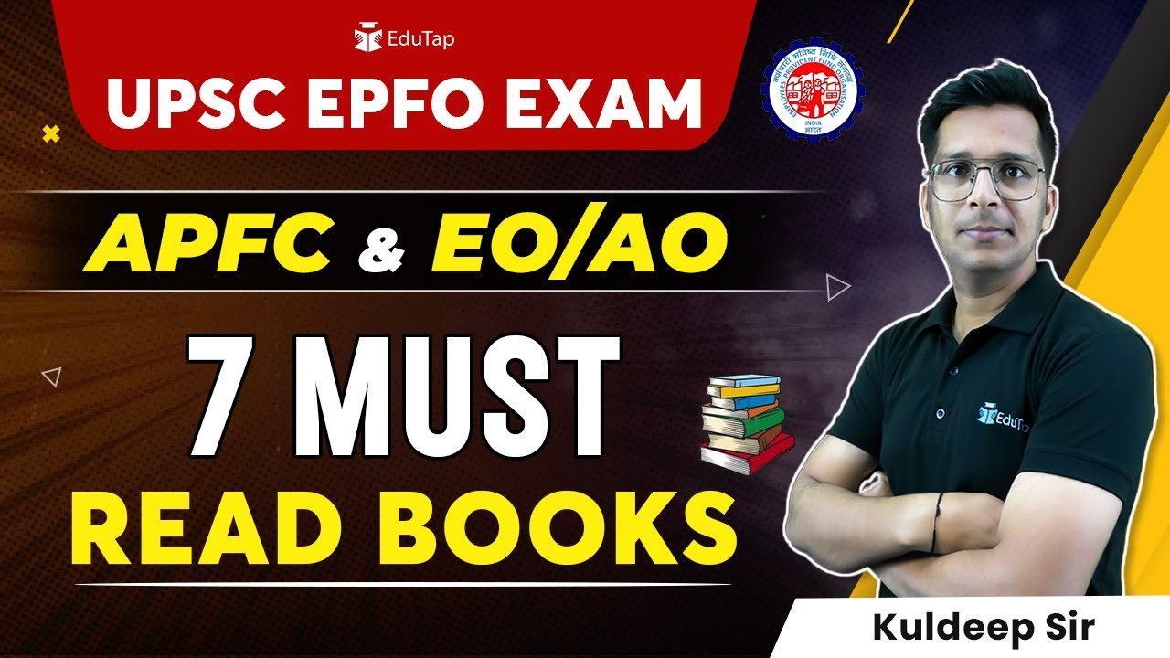 UPSC EPFO APFC EO AO Booklist | Best Books for EPFO | APFC & EO/AO Booklist | Important EPFO Books