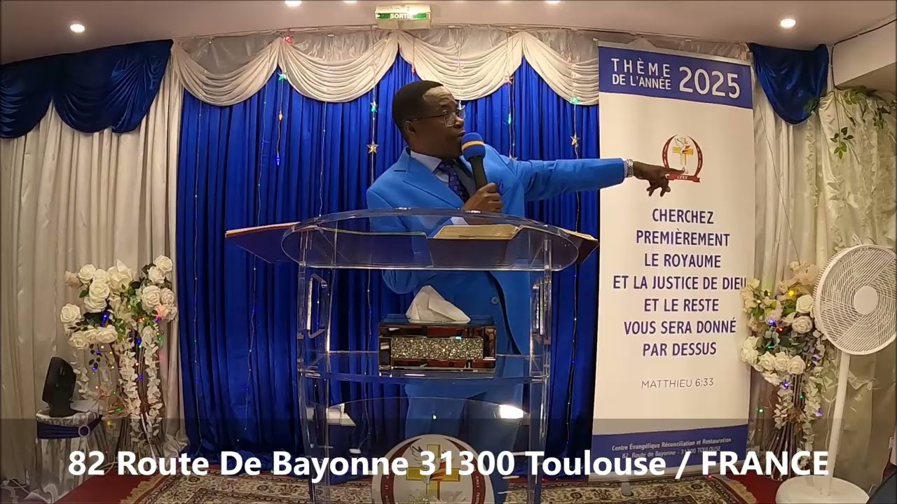 Thème: Les Mauvais Choix Mènent Au Regret. Pasteur Bill KALALA (Sénior pasteur cerr-Toulouse/FRANCE)