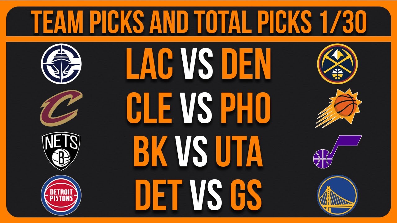 NBA Picks Today 1/30/26 NBA Picks and Predictions NBA Bets Today