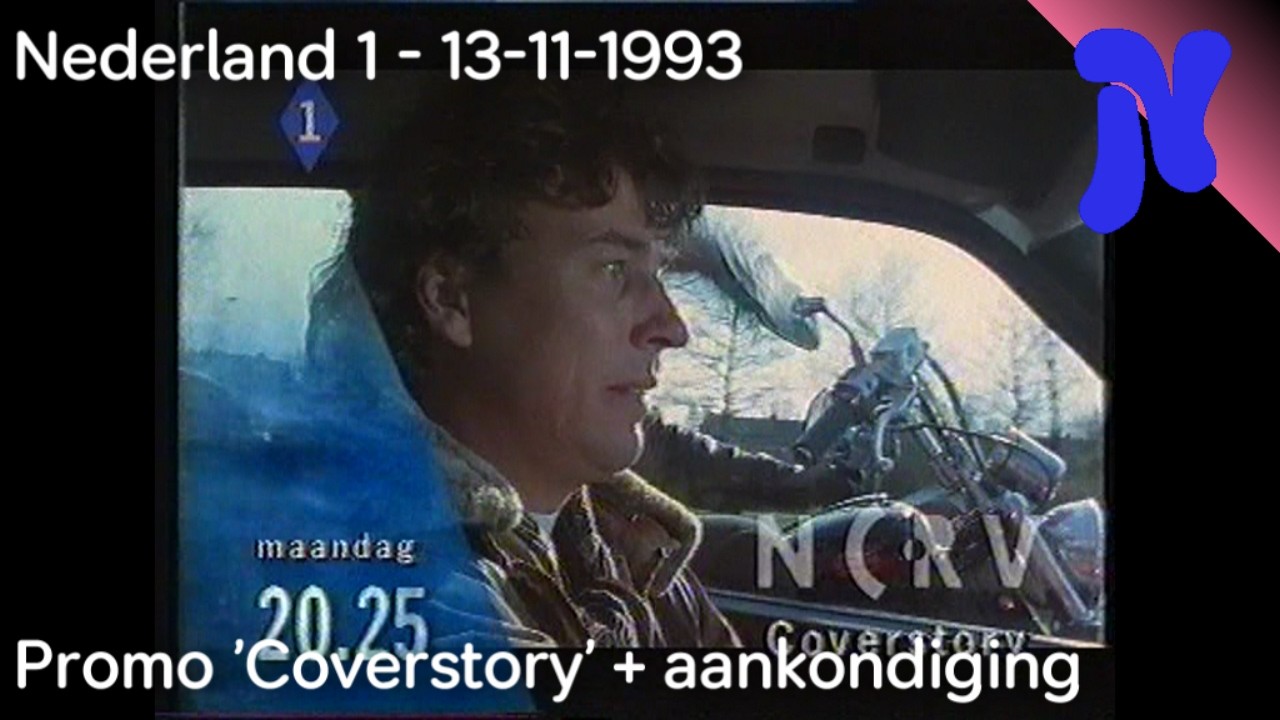 Nederland 1 promo 'Coverstory' en aankondiging (13-11-1993)