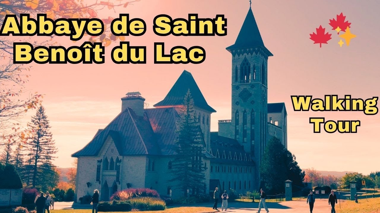 Abbaye de Saint Benoît du Lac Walking Tour | Peaceful Monastery by Lake Memphremagog in Fall Colors