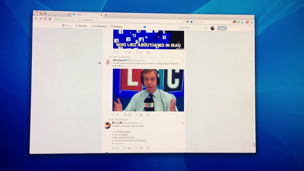 Twitter vs. Gab