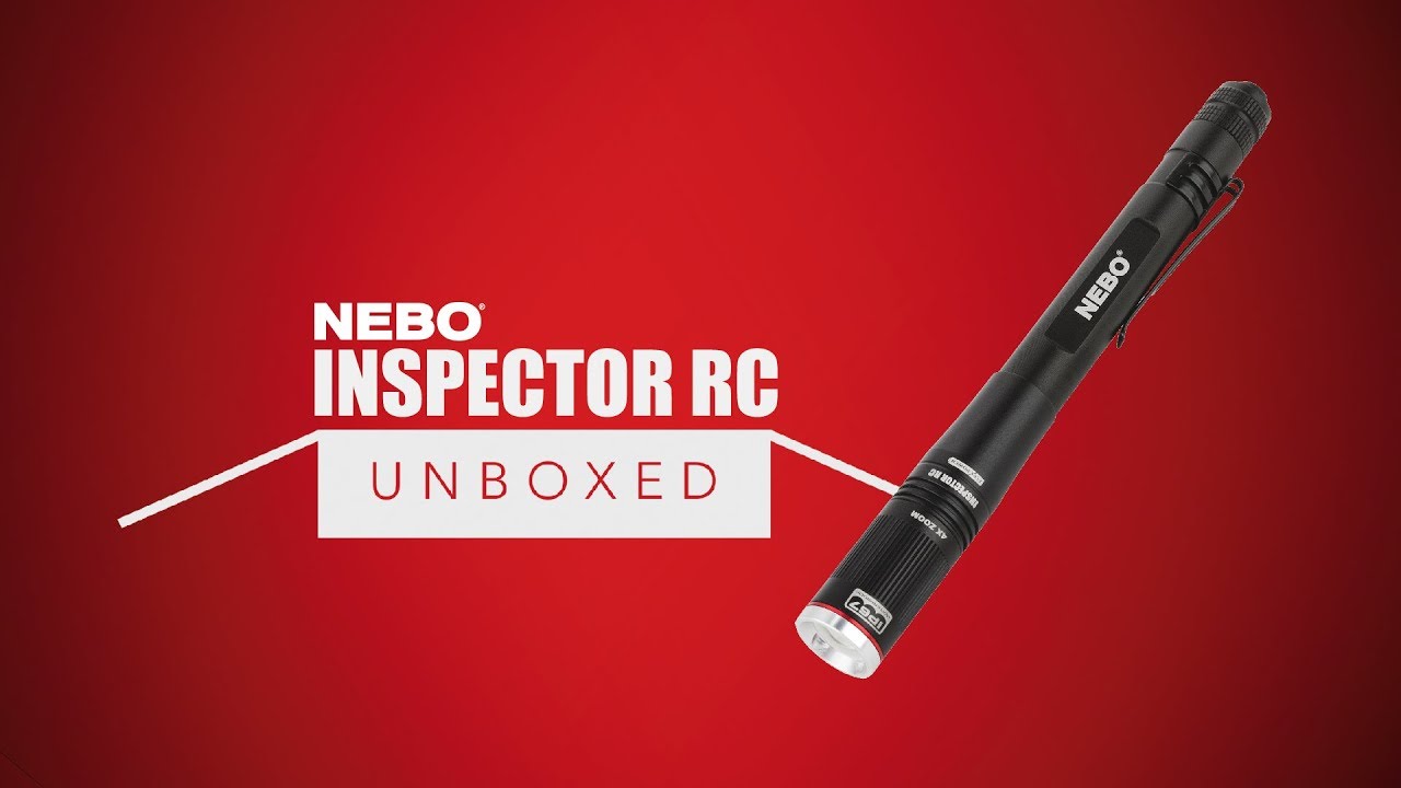 NEBO Unboxed: INSPECTOR RC - 360 Lumen Rechargeable Pen-Sized Flashlight