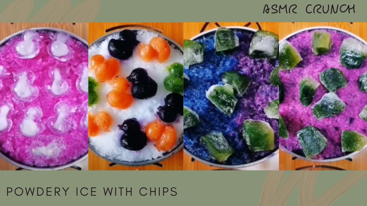 [ASMR] Powdery Ice with Jewellery Ice requested by Babiss Kyla|#164 얼음 먹기, 氷を食べる/ICE EATING, 冰吃