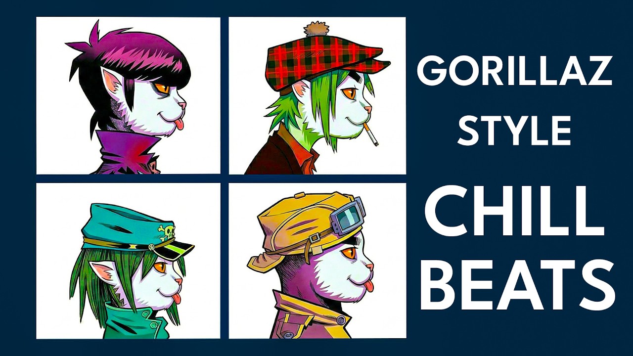 Ultimate Gorillaz Inspired Lofi Chillbeats | Gritty urban lofi to chill & unwind to